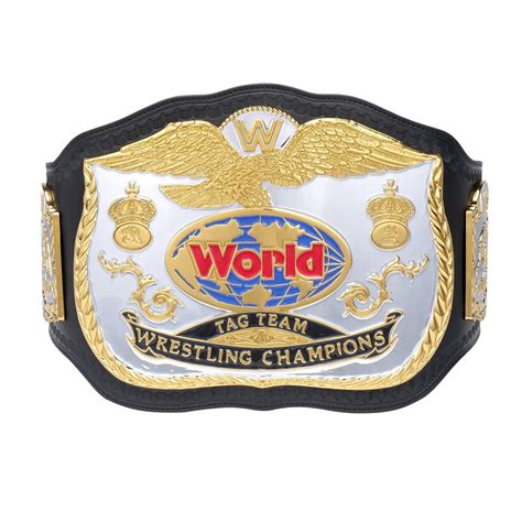 Wwe Classic World Tag Team Replica Belt Releather Send Out Strap Paul