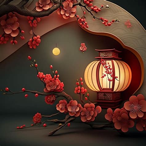 Premium Photo There Is A Lantern That Is Sitting On A Branch Of A