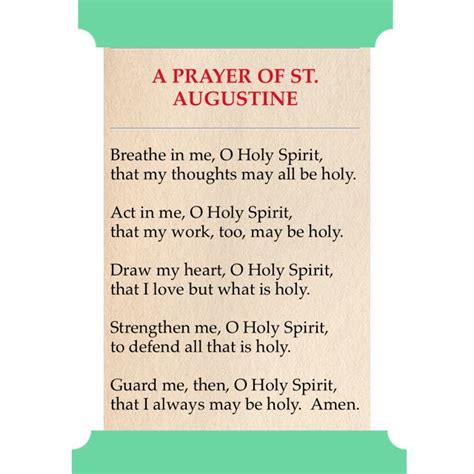 Saint Augustine Prayer