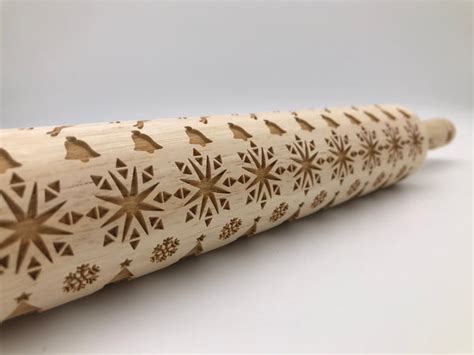 Quilted Christmas Rolling Pin Sweetrollingpins