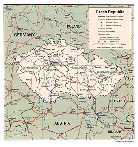 Download de plattegrond van tsjechie / landkaart. Kaart Oost-Europa Landen: Kaart Tsjechië en Praag ...