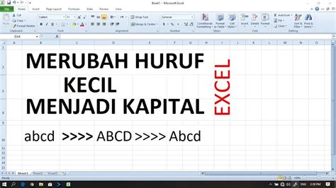 Cara Membuat Huruf Kecil Menjadi Kapital Di Excel Warga Co Id