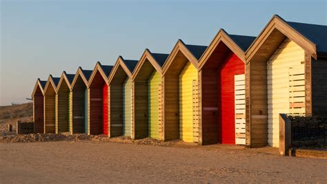 Blyth Beach Huts Northumberland Our Image Nation
