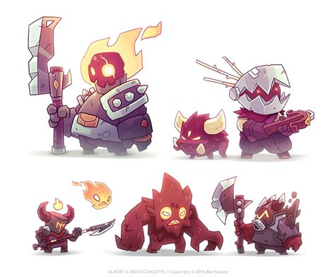 Video Game Character Design Collection Ii On Behance Game Character Design Cartoon Character