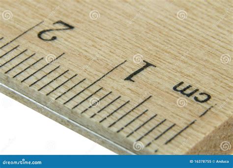 Close Up Wood Ruler Stock Image Image Of Exact Draw 16378755