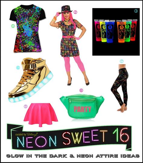 Neon Glow In The Dark Sweet 16 Party Theme Ideas