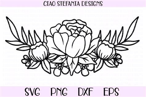 Peony Svg Cut File Free Svg Cut Files Create Your Diy Projects Using