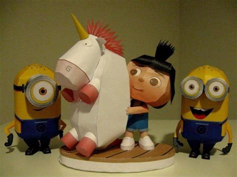 Papermau Despicable Me Agnes And Minions Paper Toys By Paper Replika