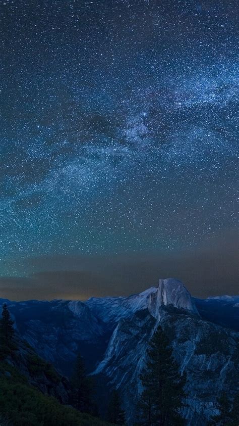 750x1334 Resolution Yosemite National Park Milky Way Iphone 6 Iphone