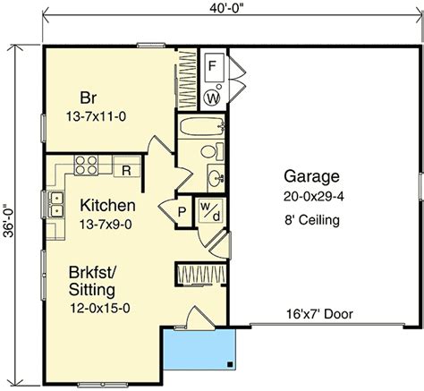 1 Story Garage Apartment Floor Plans