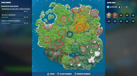 Fortnite Chapter 2 Named Locations List Hold To Reset