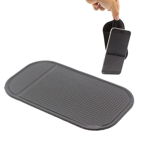 Black Car Dashboard Sticky Pad Silica Gel Magic Sticky Pad Holder Anti