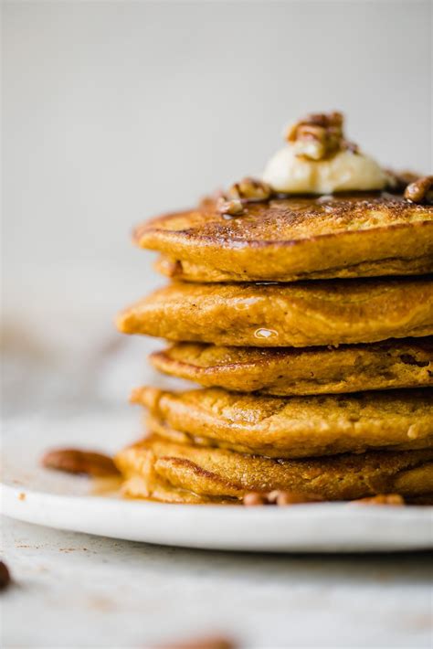 Healthy Pumpkin Oatmeal Pancakes Gluten Free Ambitious Kitchen