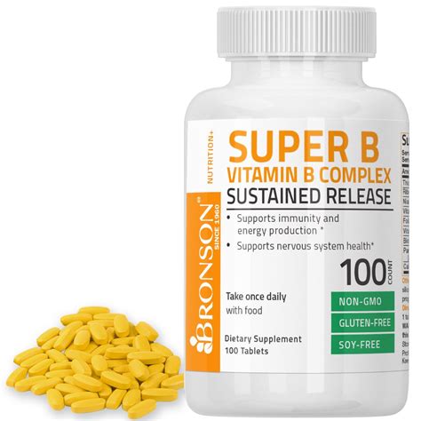 Vitamin B Complex Sustained Slow Release Vitamin B1 B2 B3 B6 B9
