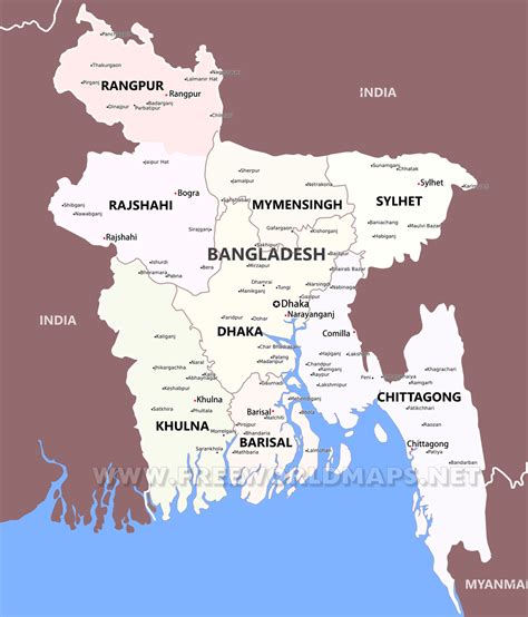 Maps Of Bangladesh Political Map Of Bangladesh Images