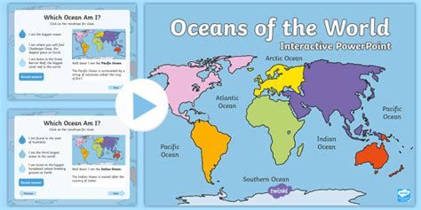 Oceans Of The World Interactive Powerpoint Teacher Made