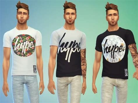 The Sims Resource Just Hype T Shirts By Odey92 • Sims 4 Downloads