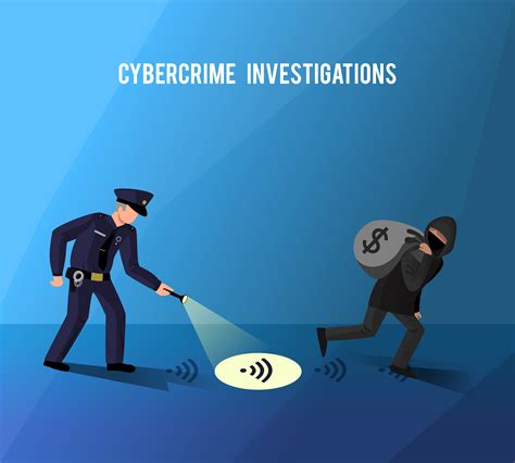 Hackers Cybercrime Prevention Investigation Flat Poster 481120 Vector