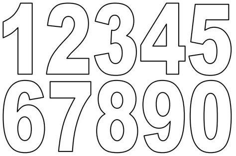 Use these with stickers, markers, play dough, for scissor skills, and more. Small Printable PDF Numbers | Free printable numbers ...