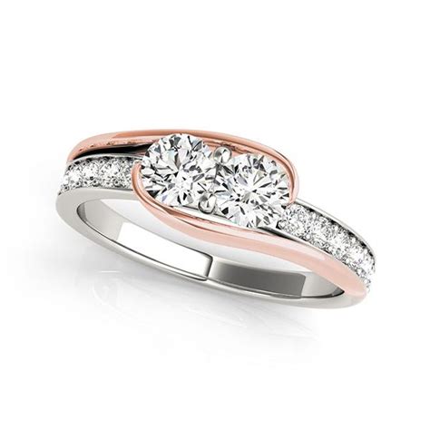 2 Stone Diamond Engagement Ring