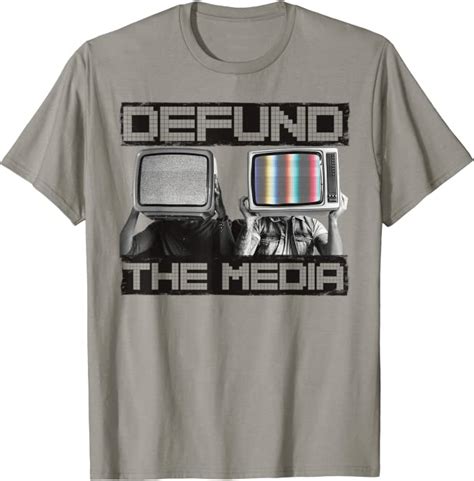 Defund The Media T Shirt Uk Fashion