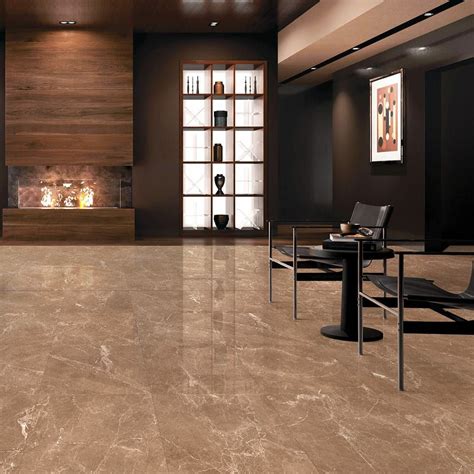 Gloss Brown Color Tiles For Floor Thickness 8 10 Mm At Best Price