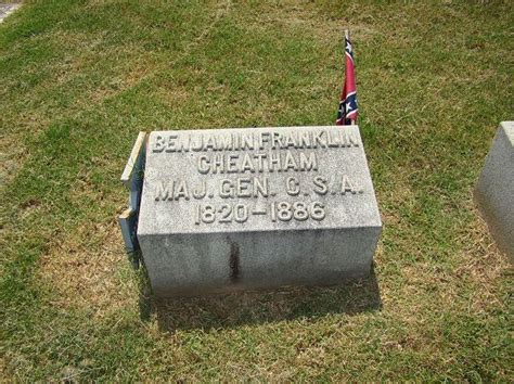 Benjamin Franklin Cheatham Civil War Confederate Major General He
