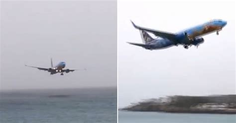 Terrifying Moment Plane Almost Crashes Into Water Trying To Land On