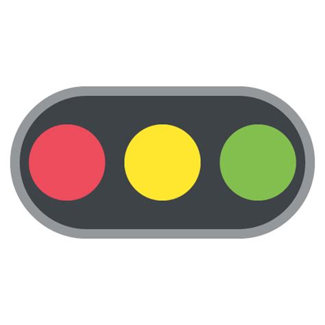 Horizontal Traffic Light Emoji For Facebook Email And Sms Id 10912