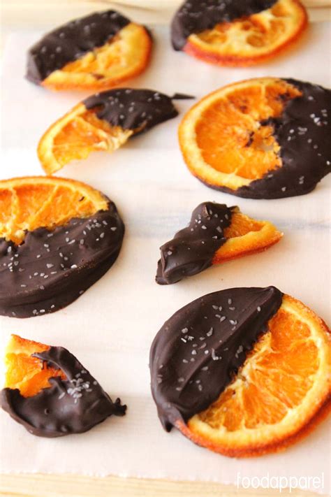 Gourmet Chocolate Dipped Candied Orange Slices Recipe Food Apparel