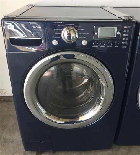 Lg Lg Tromm Front Load Steam Blue Washing Machine Discount City Appliance