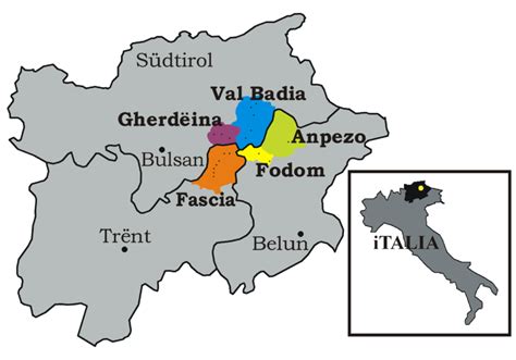 The Ladin Speaking Valleys Of Val Di Fassa Val Gardena