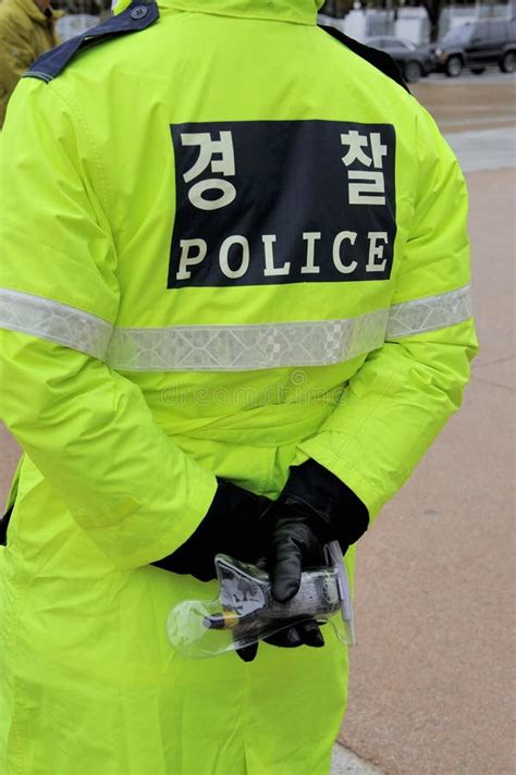 Police In South Korea Editorial Photo Image Of Text 65380251