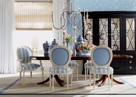 Blue Formal Dining Room French Country Dining Room