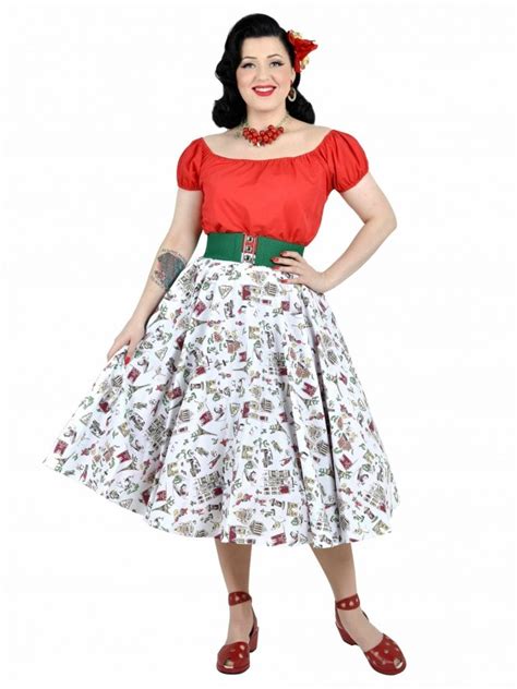 1950s Circle Skirt Paris From Vivien Of Holloway