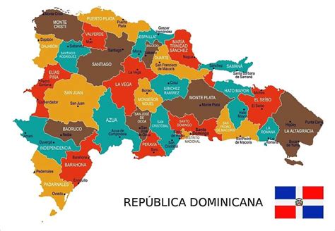 Mapa de República Dominicana datos interesantes e información sobre