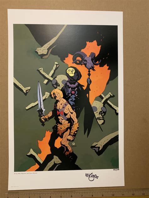 Mike Mignola Masters Of The Universe Revelation Limited Print Signed