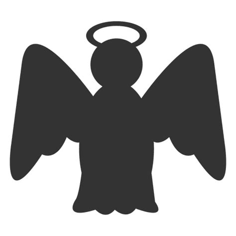 Design Png E Svg De Silhueta De ícone De Anjo Para Camisetas