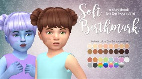 Soft Birthmark By Xeenhoornx Sims 4 Skins