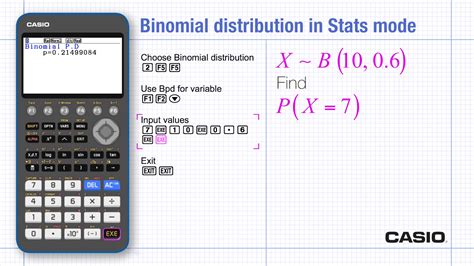 Binomial Distribution Probability And Hypothesis Testing Casio