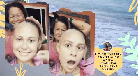 ‘stronger Together Woman Shaves Her Head To Support Daughter Fighting