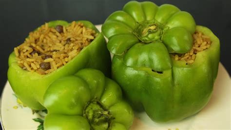 Easy Vegan Spanish Rice Stuffed Peppers Offbeatcook Youtube