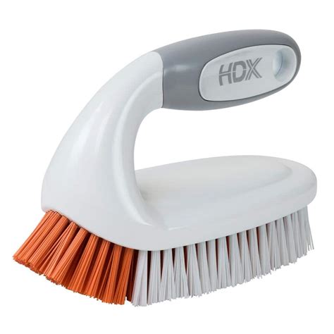 Hdx Scrub Brush With Iron Handle 252mbhdxrm The Home Depot