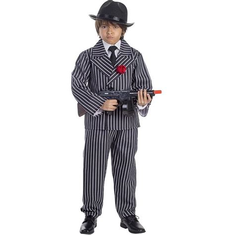California Costume Collections Massive Mobster Pinstripe Gangster Suit