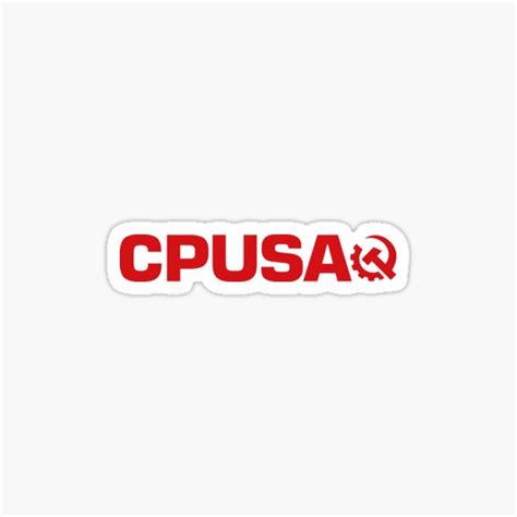 Logo Cpusa Communist Party Of The Usa Sticker For Sale By Artfay