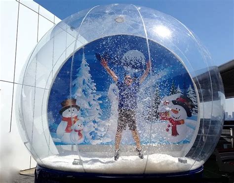 Best Selling Giant Inflatable Christmas Snow Globe Photo Booth Rental