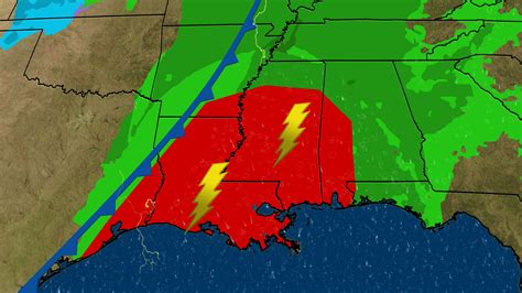 Severe Thunderstorms Heavy Rain And Flooding Threaten The South