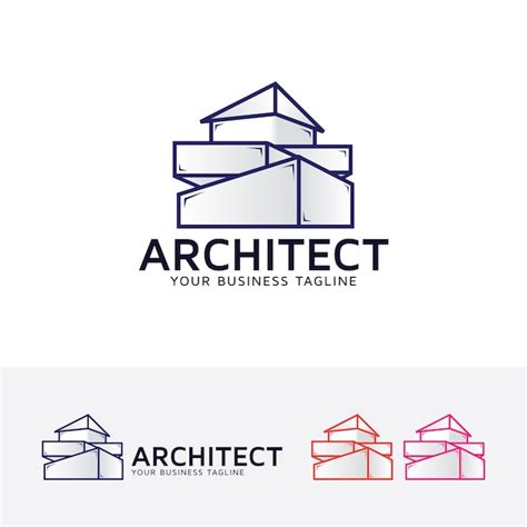 Plantilla De Logotipo De La Empresa De Arquitectura Vector Premium