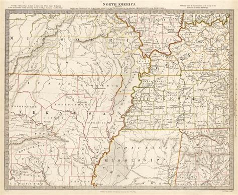 North America Sheet X Parts Of Missouri Illinois Kentucky Tennessee