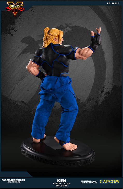 Street Fighter Ken Masters Player 2 Blue Statue By Pop Cultu Sideshow